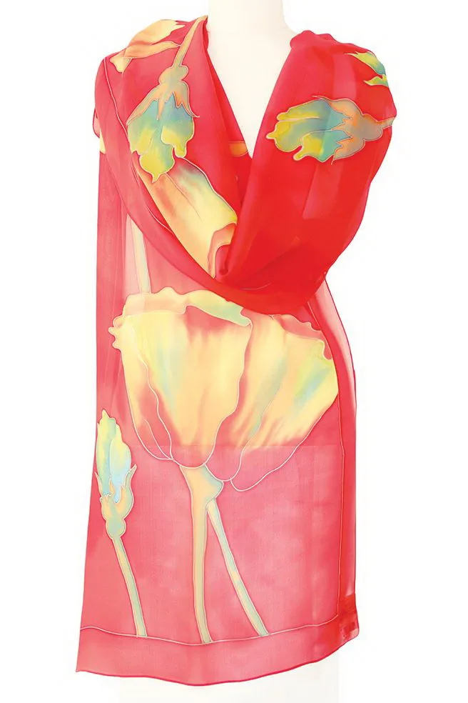 Hand Painted Silk