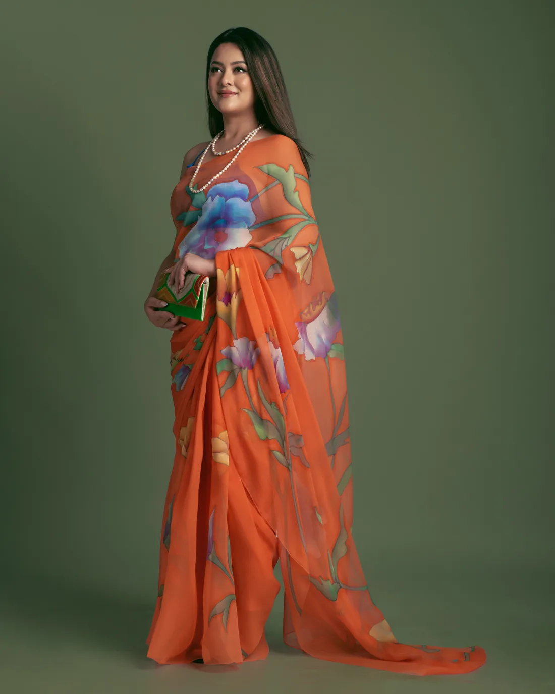 Hand-Painted Silk — From our hand-painted silk range.