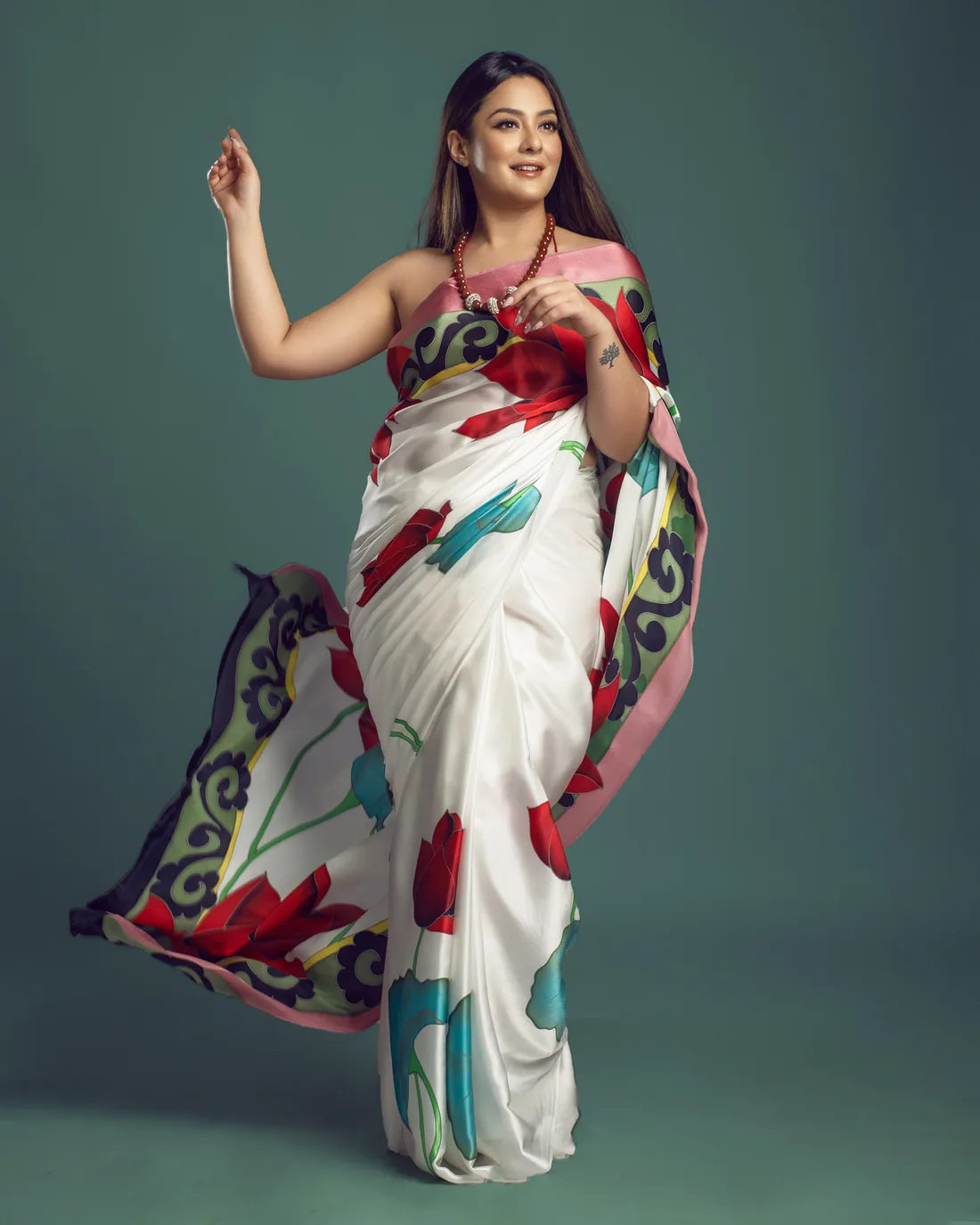 Hand-Painted Silk — From our hand-painted silk range.